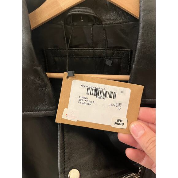 Decrum Genuine Kirsten Womens Biker Leather Jacket - Size L - Picture 4 of 5